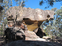 _with ridges of wind eroded sandstone